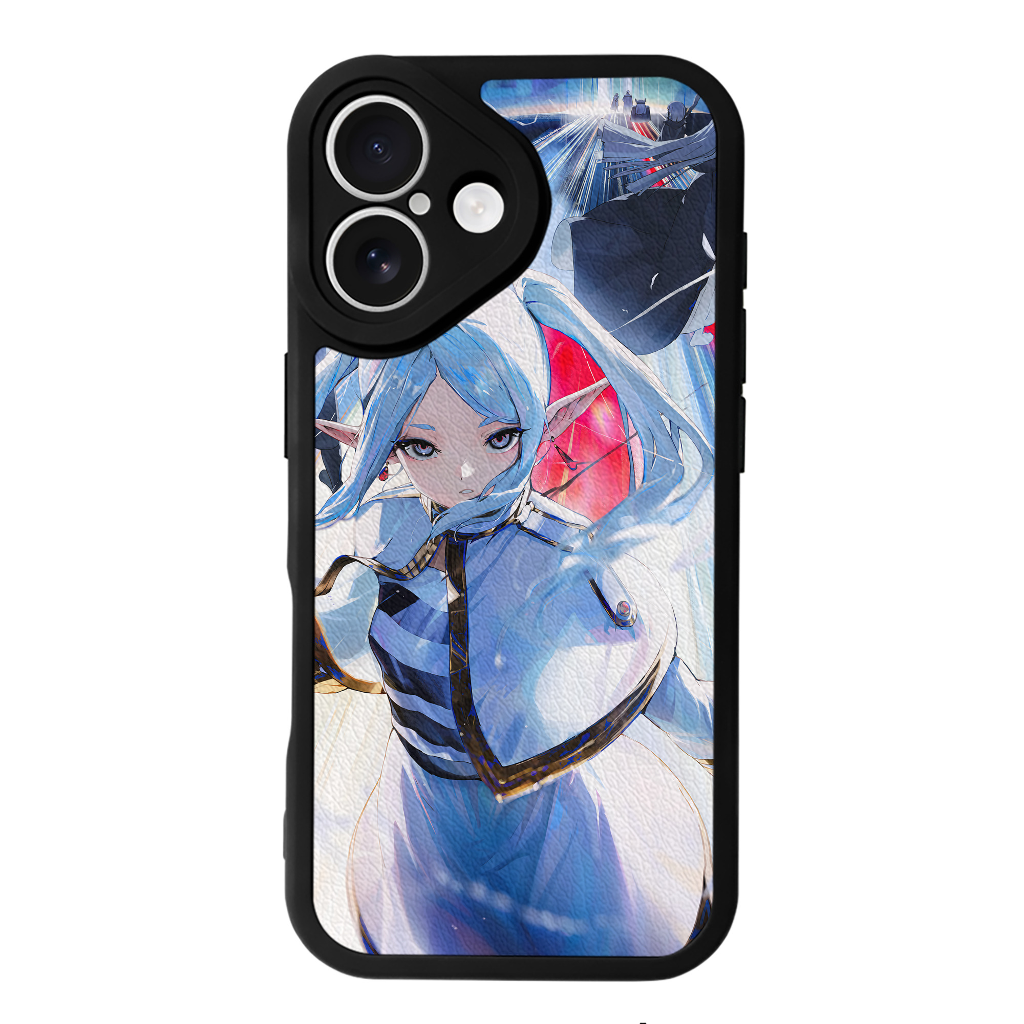 （画像用） 葬送のフリーレン Frieren 【iPhone 16シリーズ対応】シリコンスマホケース（レザー調） 材質：シリコン